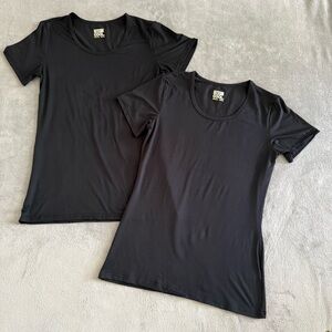 32 Degrees Ladies' Cool black Tee, Short Sleeve T-Shirt Set Size Small